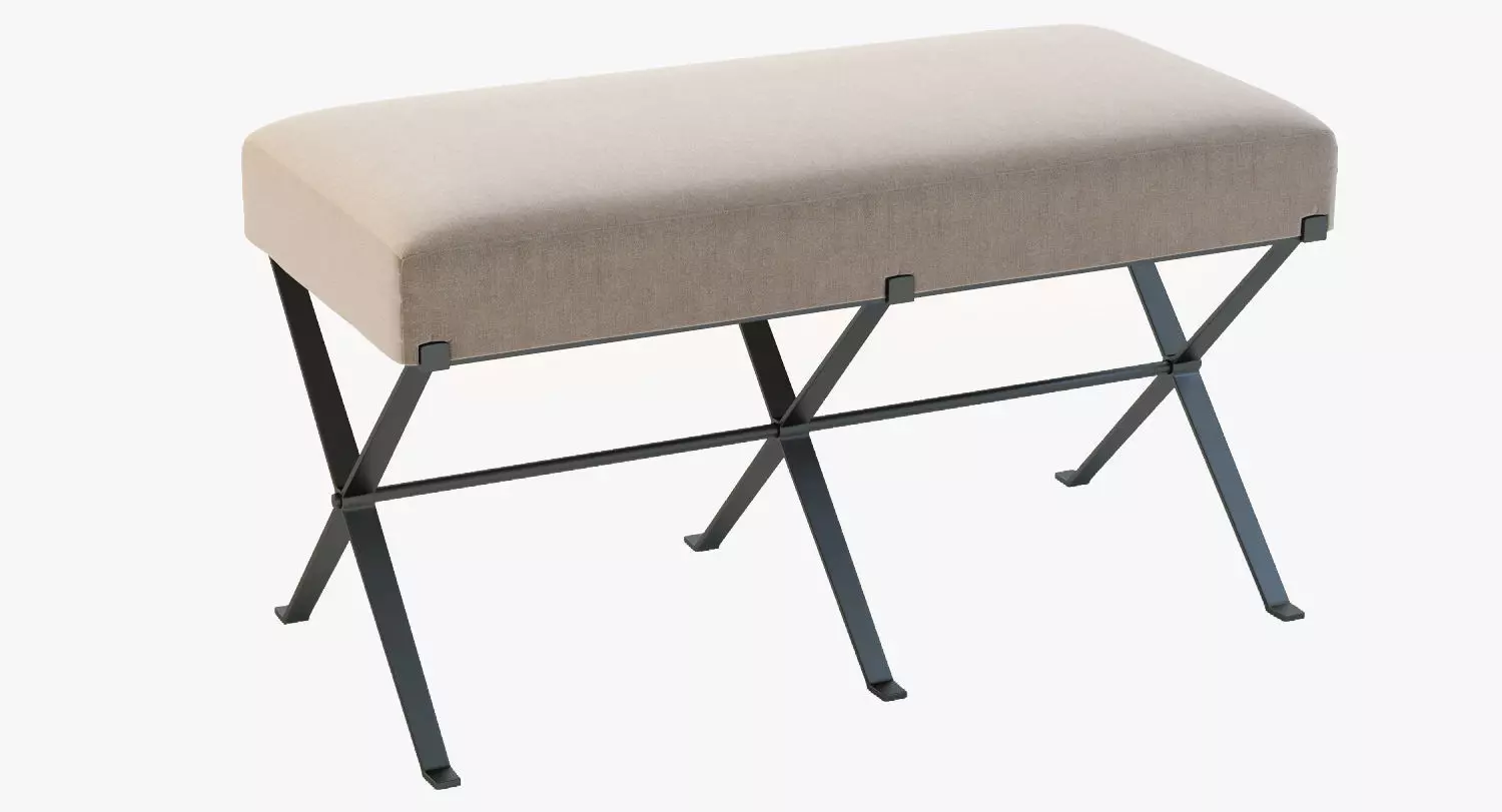 Madame X Bench 3D model_0