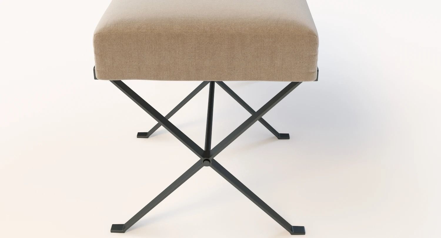 Madame X Bench 3D model_4