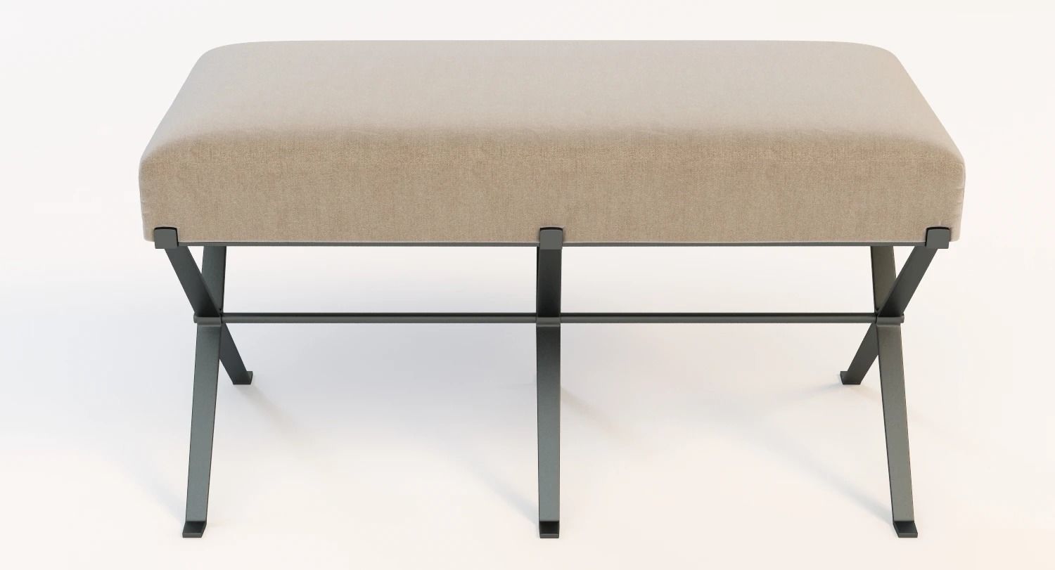 Madame X Bench 3D model_2