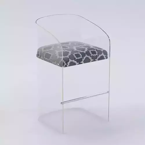 Lucite Barstool