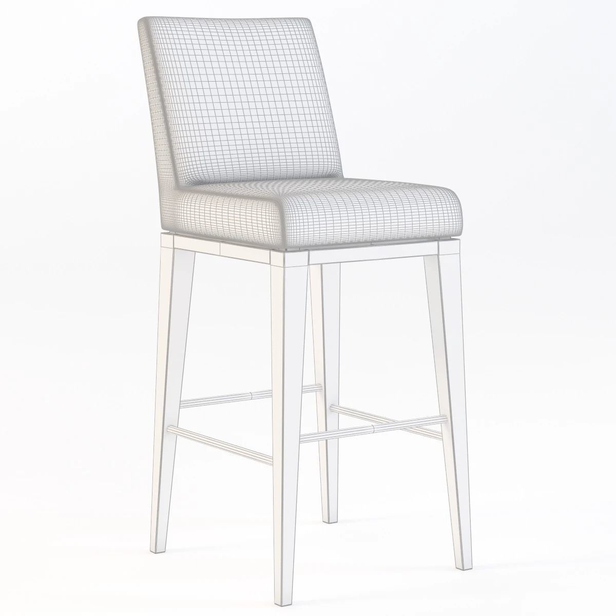 Loewenstein 9557b Elide Back Barstool 3D model_2