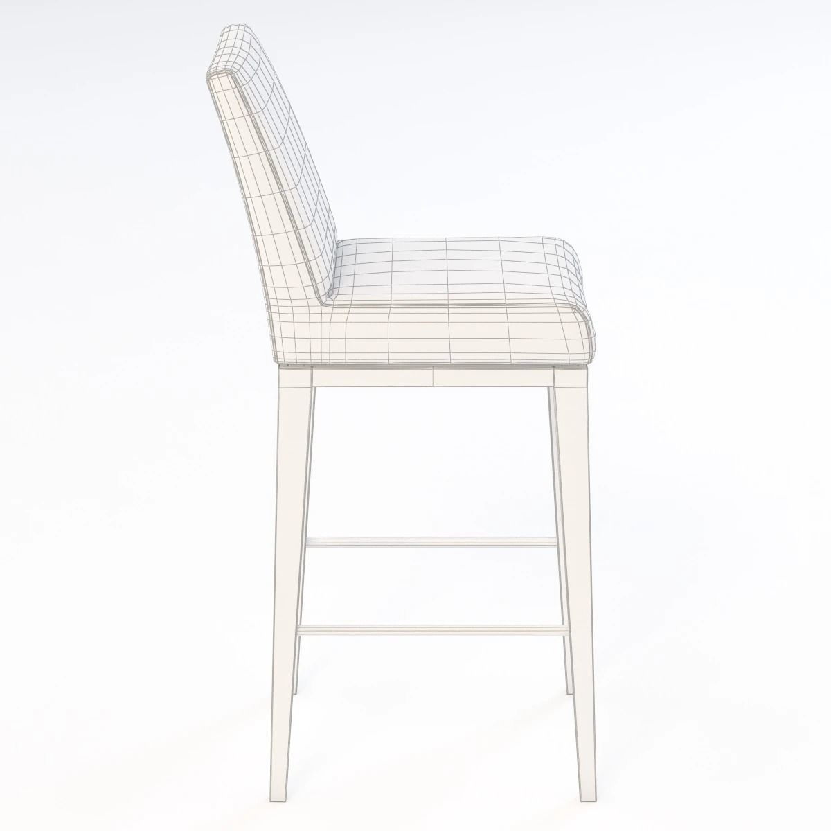 Loewenstein 9557b Elide Back Barstool 3D model_7