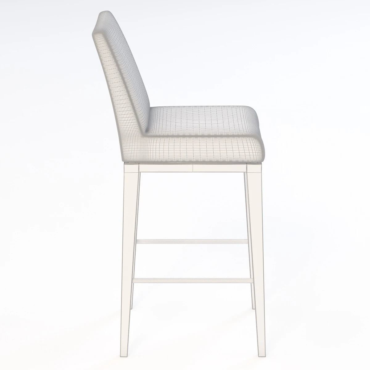 Loewenstein 9557b Elide Back Barstool 3D model_6