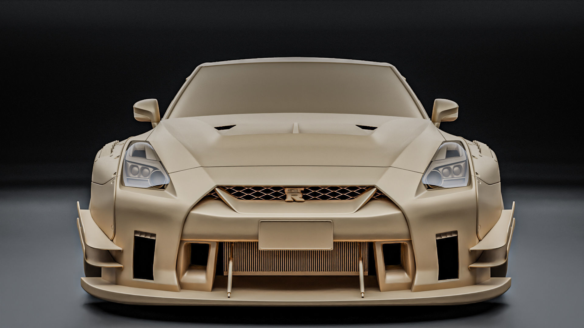 Nissan GTR R35 Liberty Walk Type 2 3D model_19