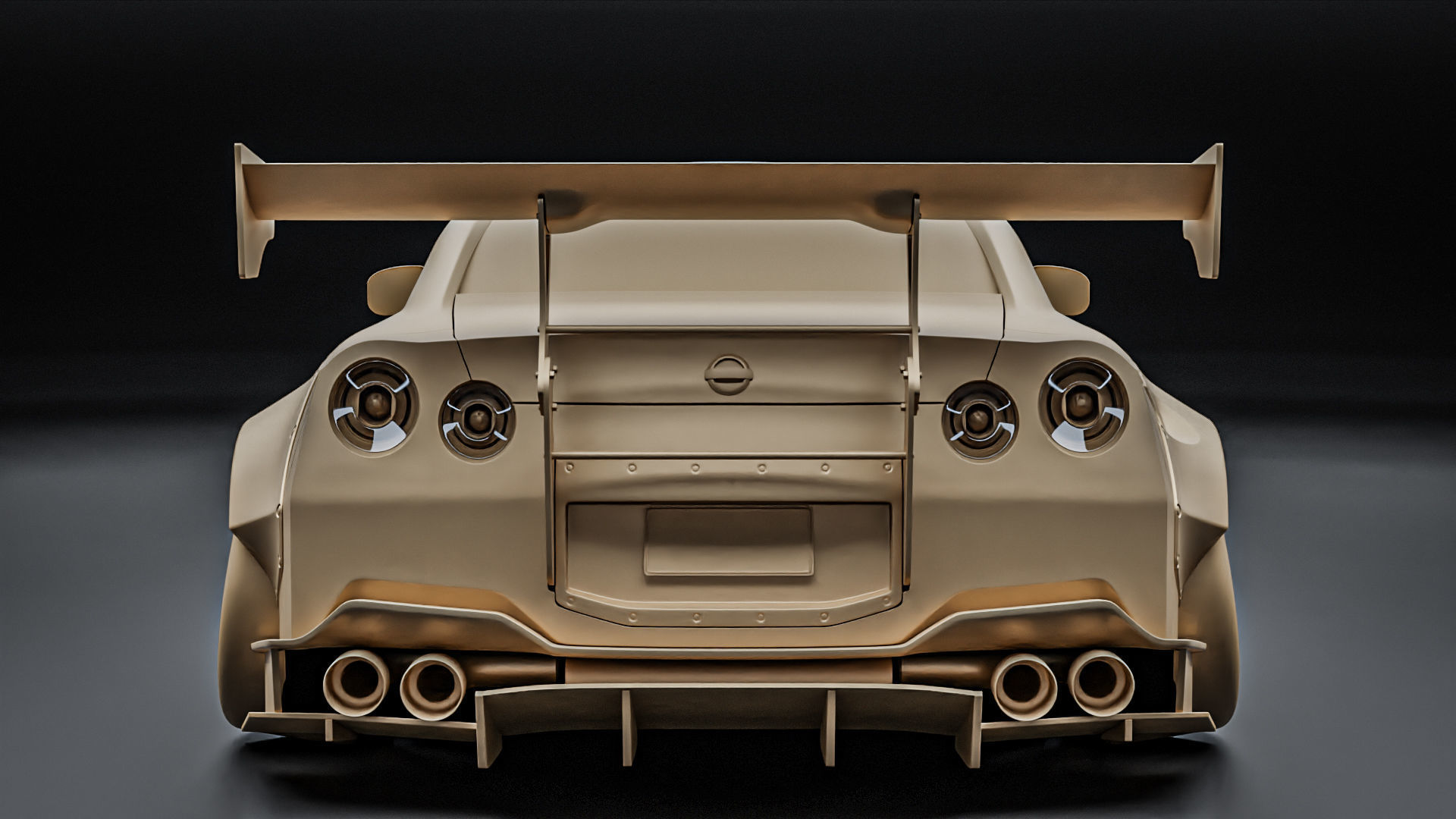 Nissan GTR R35 Liberty Walk Type 2 3D model_20