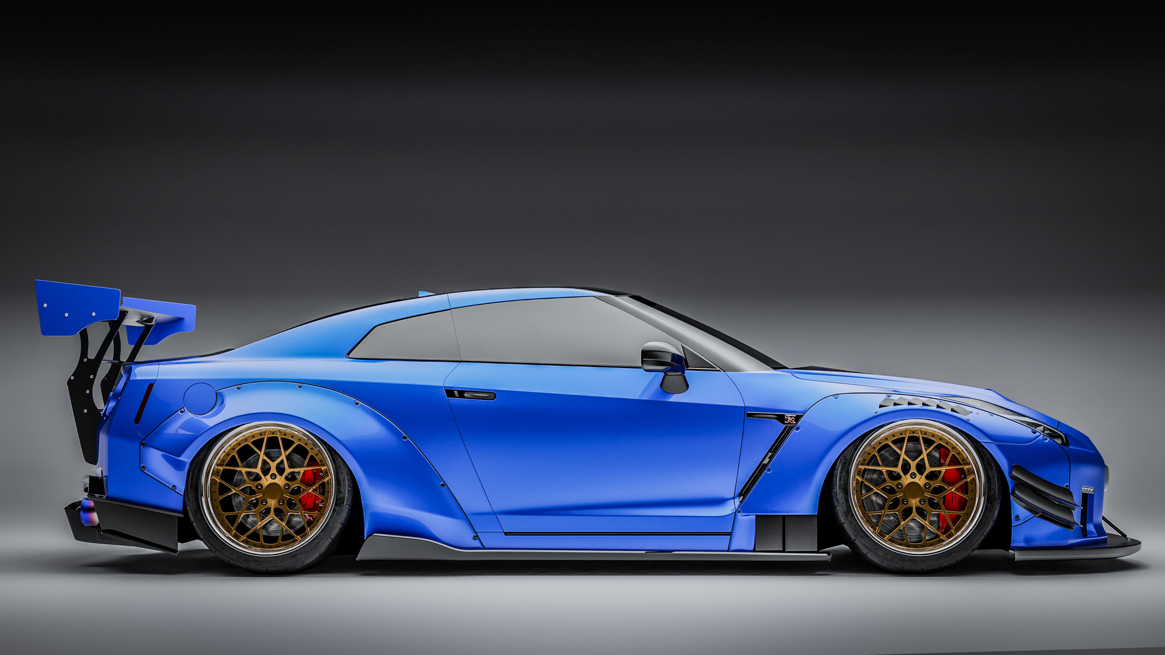 Nissan GTR R35 Liberty Walk Type 2 3D model_4