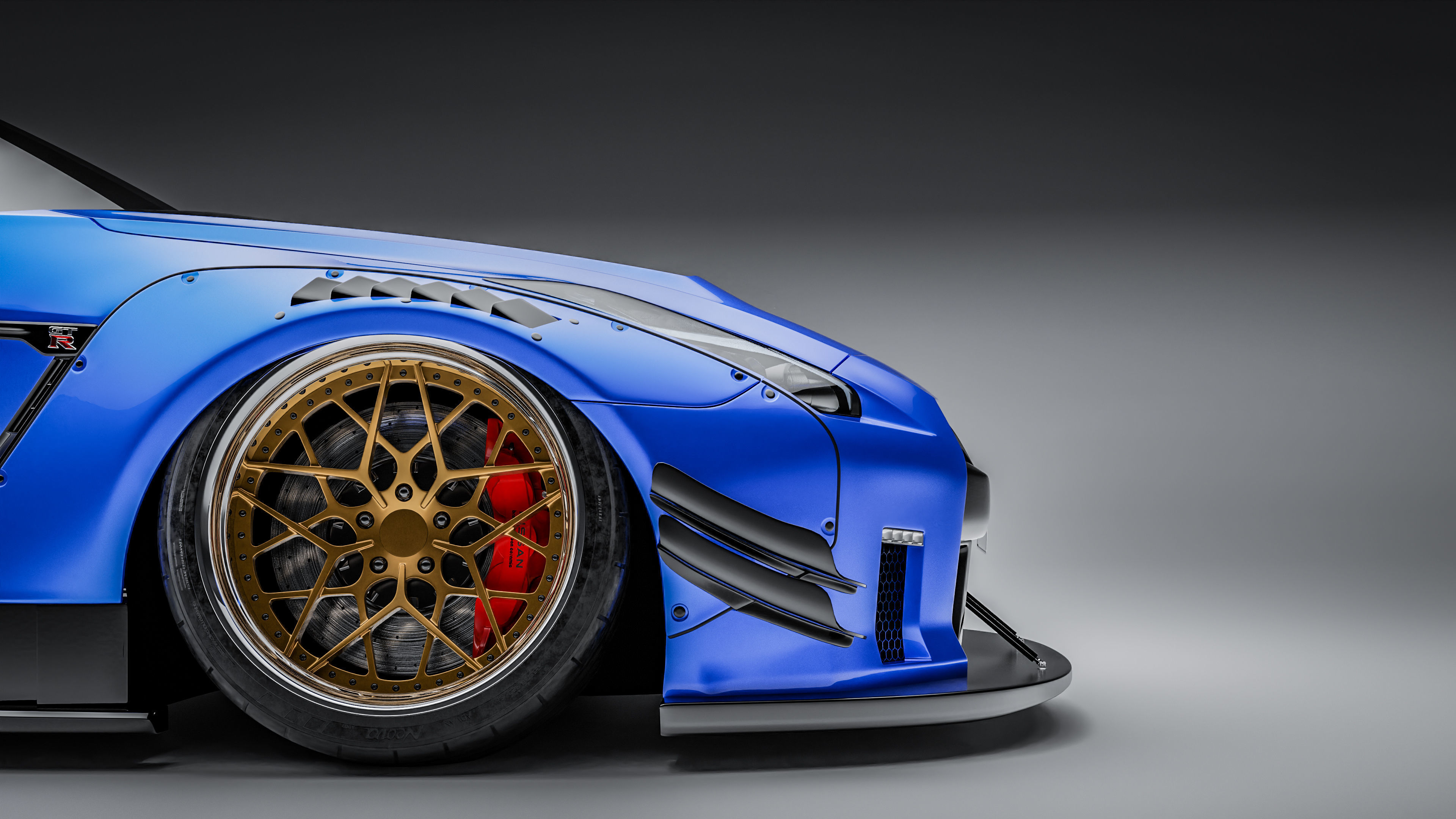 Nissan GTR R35 Liberty Walk Type 2 3D model_10