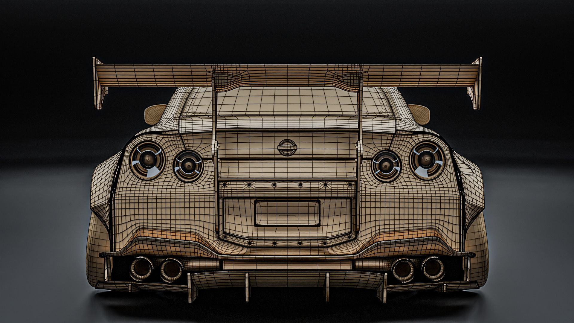 Nissan GTR R35 Liberty Walk Type 2 3D model_32