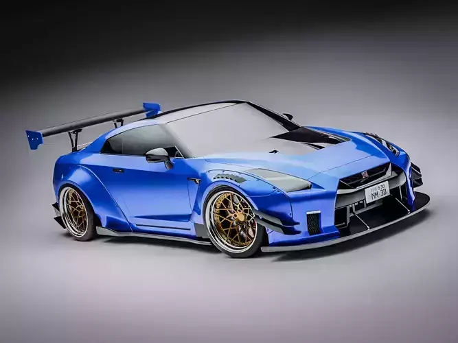 Nissan GTR R35 Liberty Walk Type 2 3D model