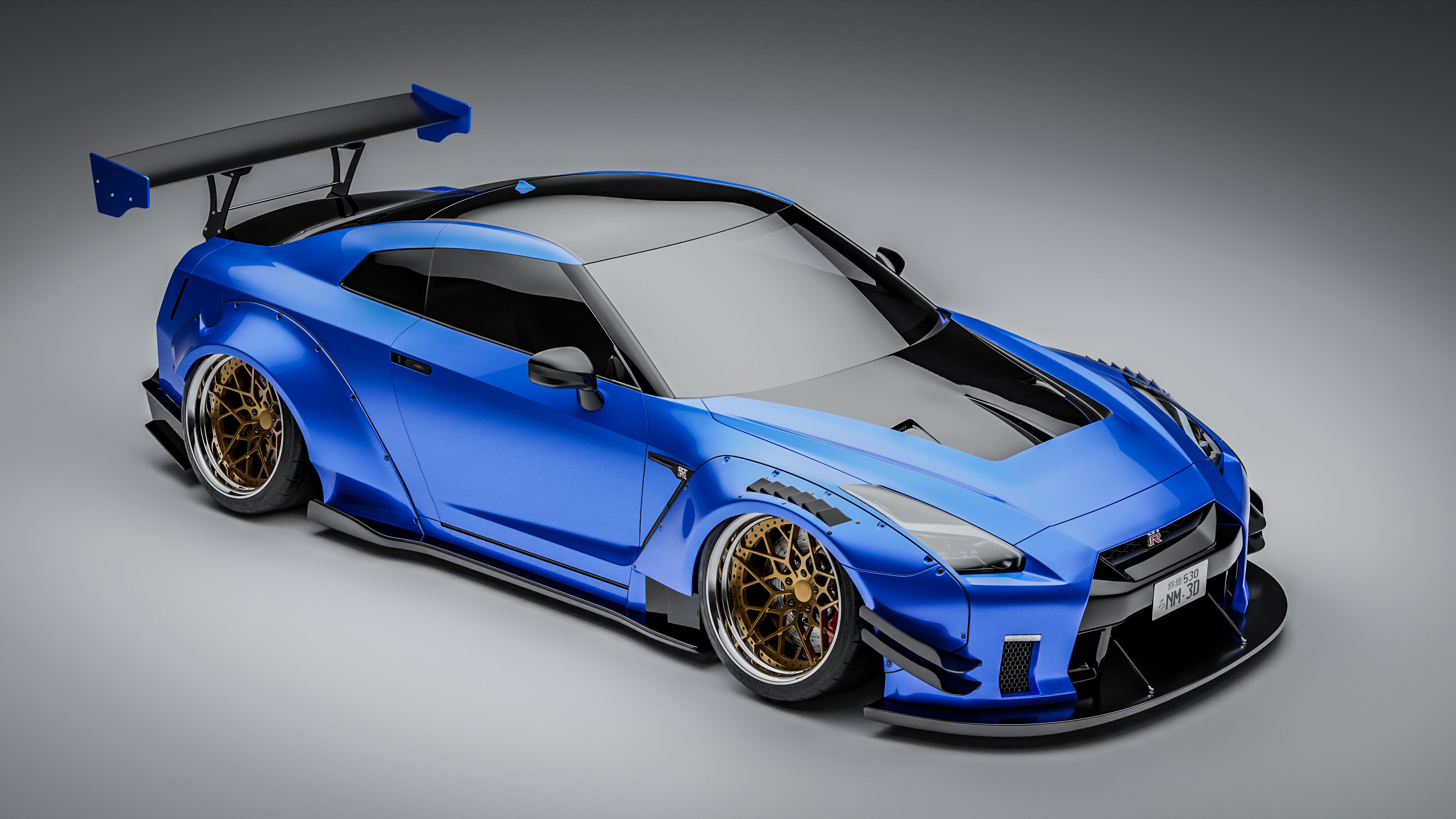 Nissan GTR R35 Liberty Walk Type 2 3D model_9
