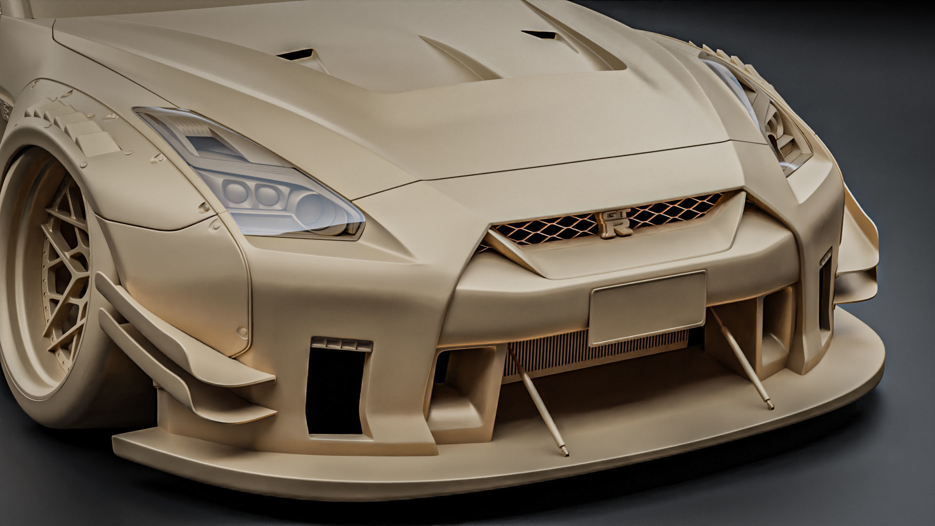 Nissan GTR R35 Liberty Walk Type 2 3D model_17