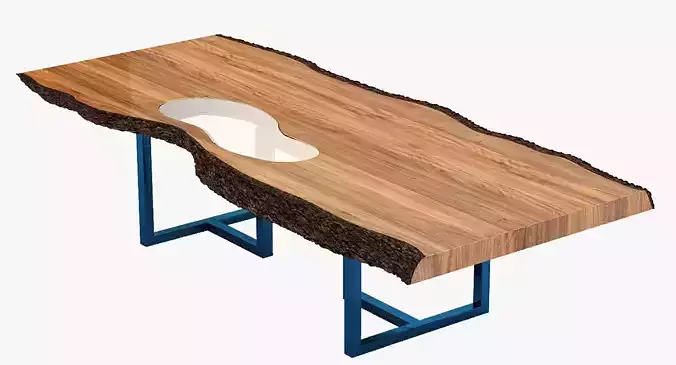 Live Edge Spalted Maple Dining Table