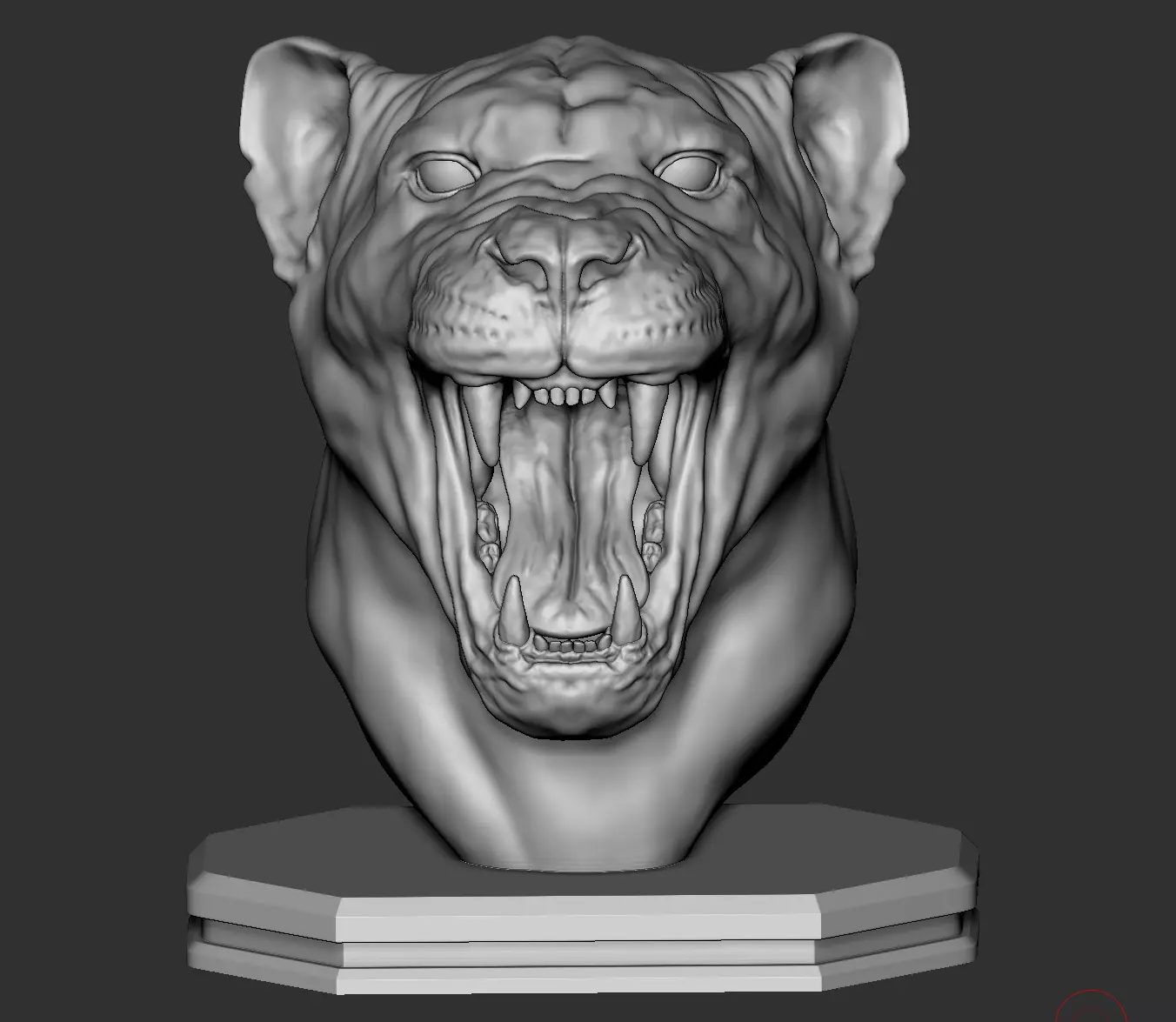 Lioness Bust 3D Print Model 3D print model_0