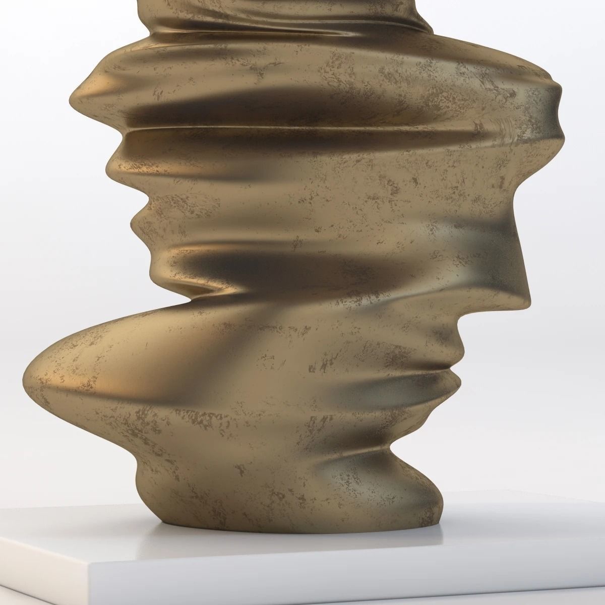 Level Head Sculpture By Tony Cragg 3D model_7