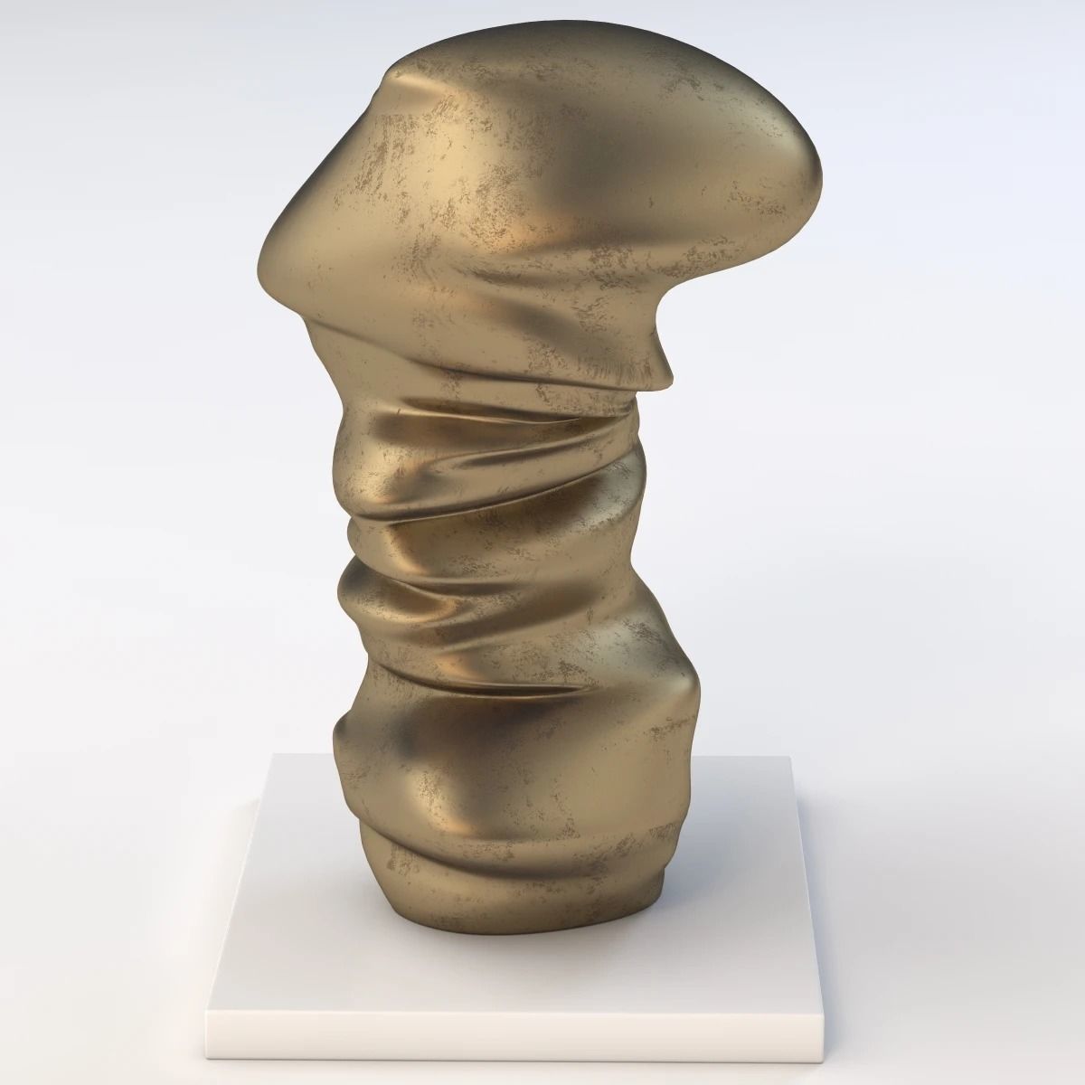 Level Head Sculpture By Tony Cragg 3D model_3