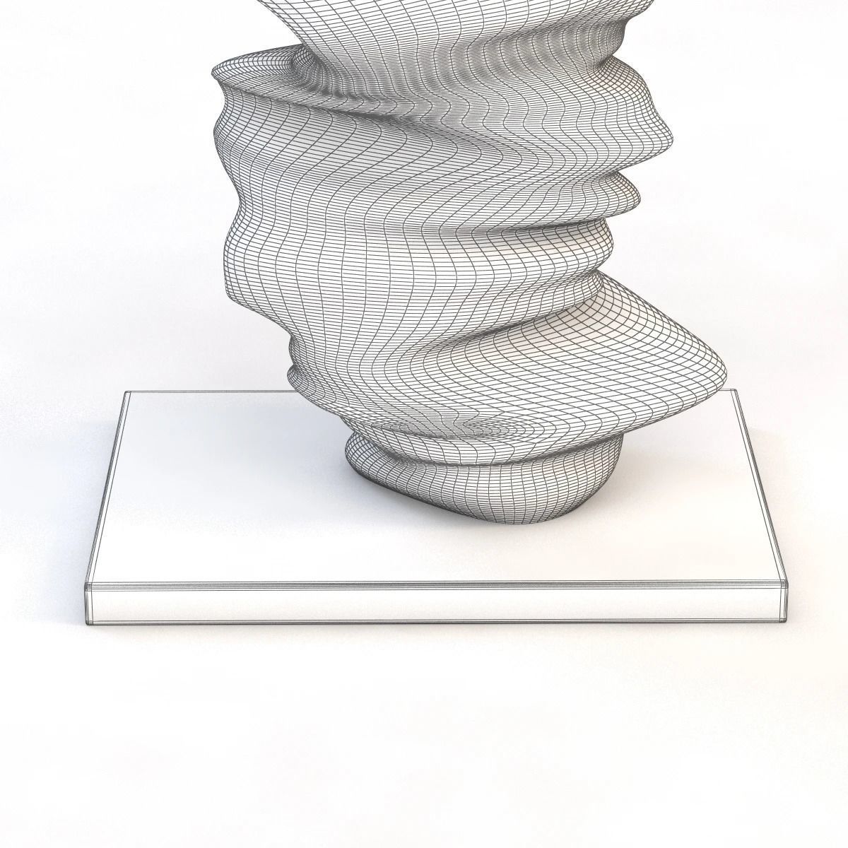 Level Head Sculpture By Tony Cragg 3D model_5