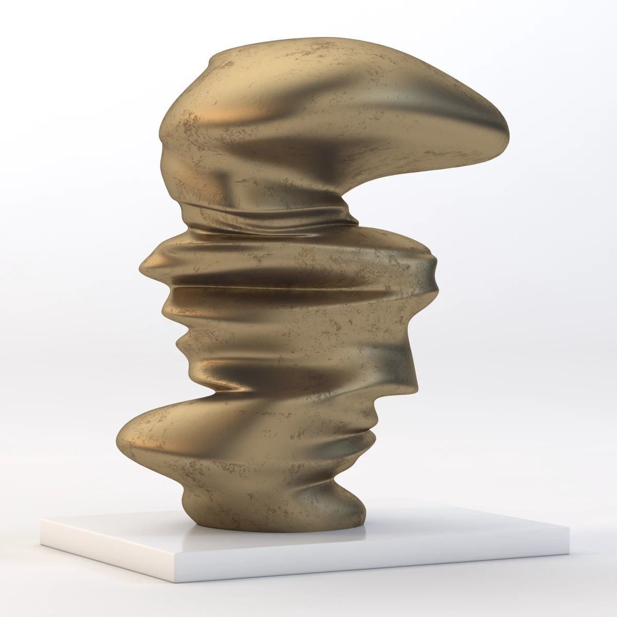 Level Head Sculpture By Tony Cragg 3D model_1
