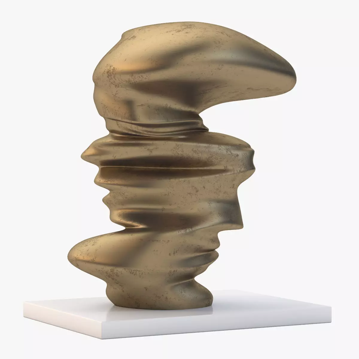 Level Head Sculpture By Tony Cragg 3D model_0
