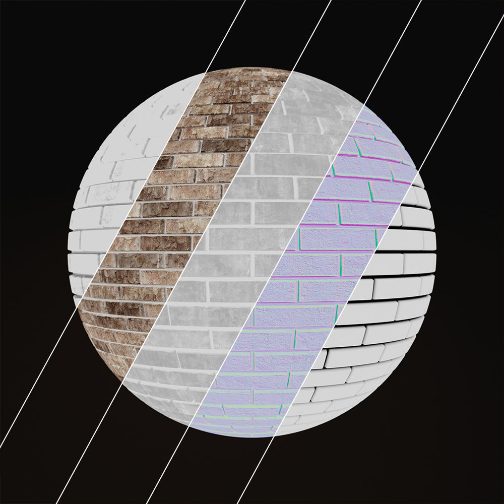 Sonoran Desert King Running and Stack Bricks Texture Texture_2