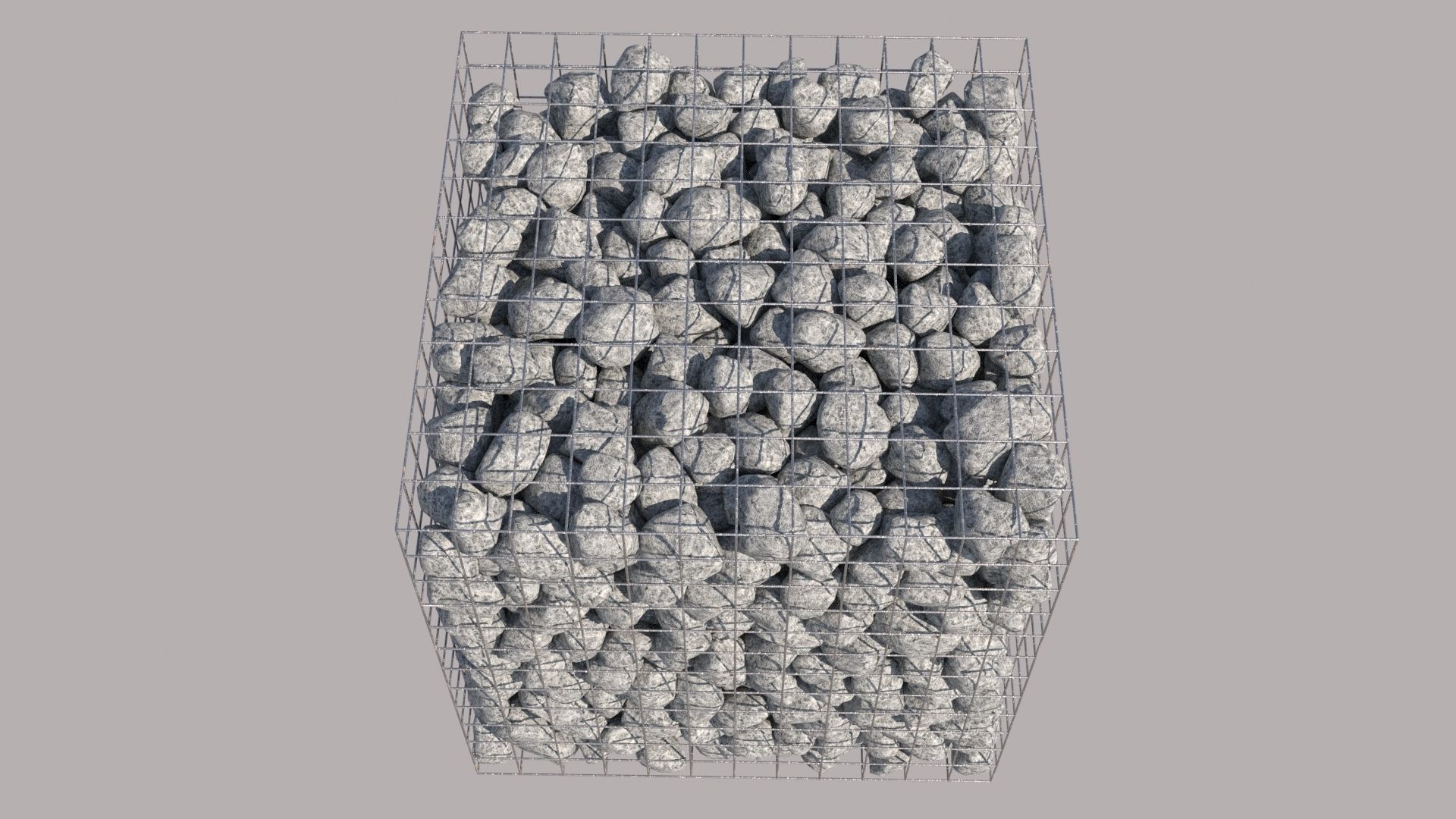 Gabion Cube 3D model_5