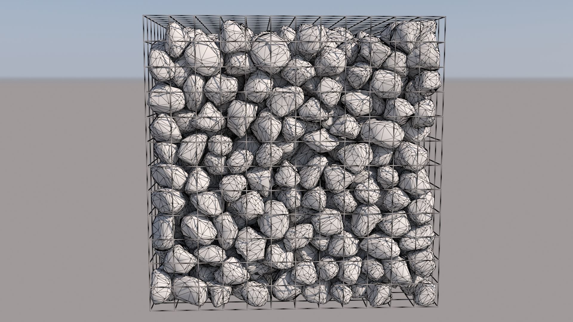 Gabion Cube 3D model_9