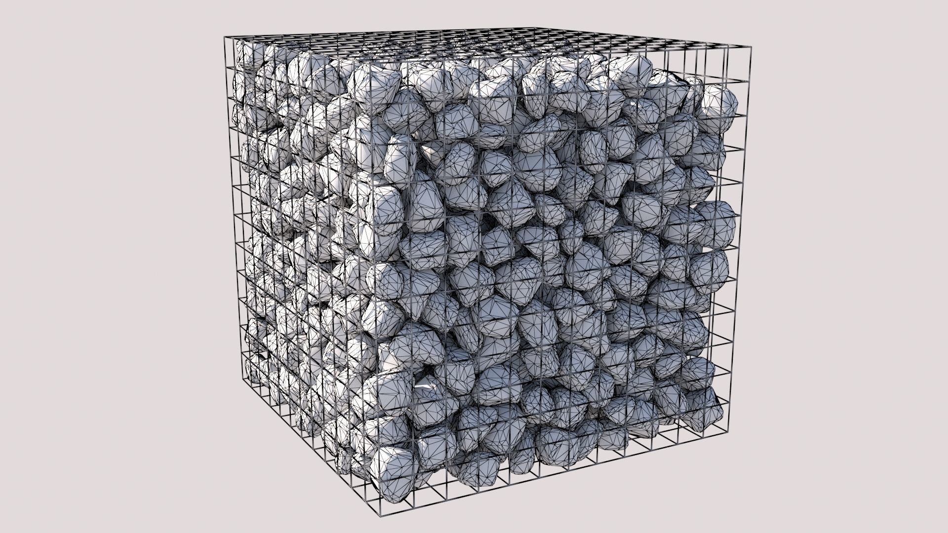 Gabion Cube 3D model_12