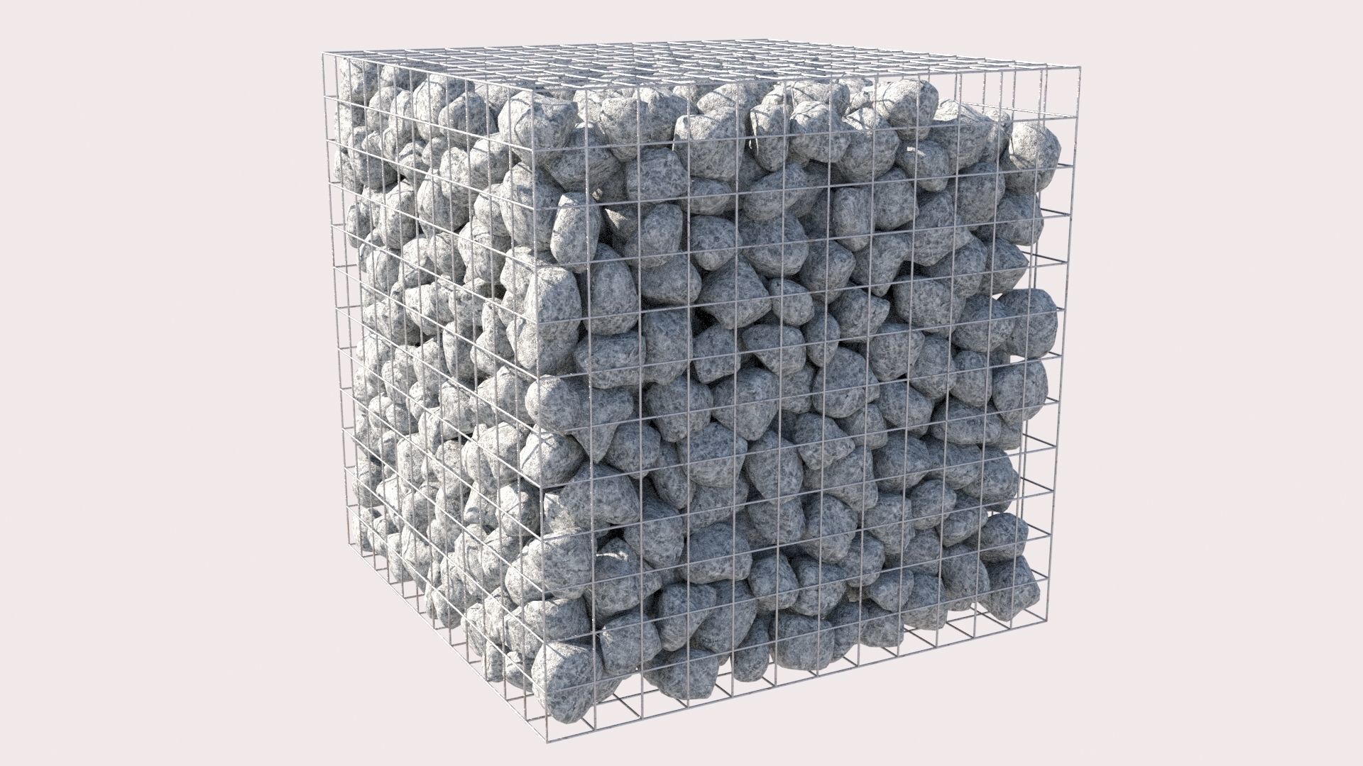Gabion Cube 3D model_4