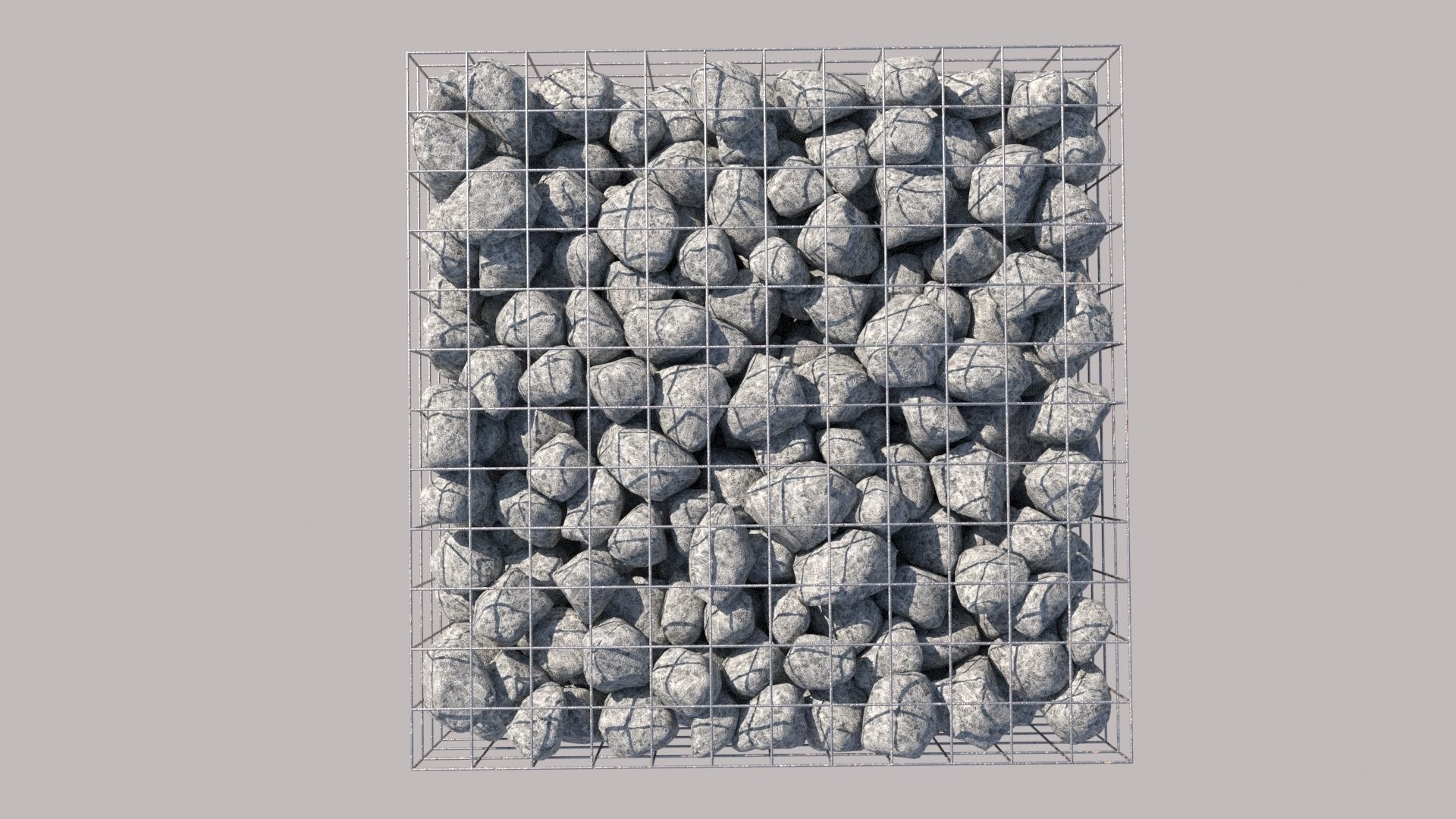 Gabion Cube 3D model_3