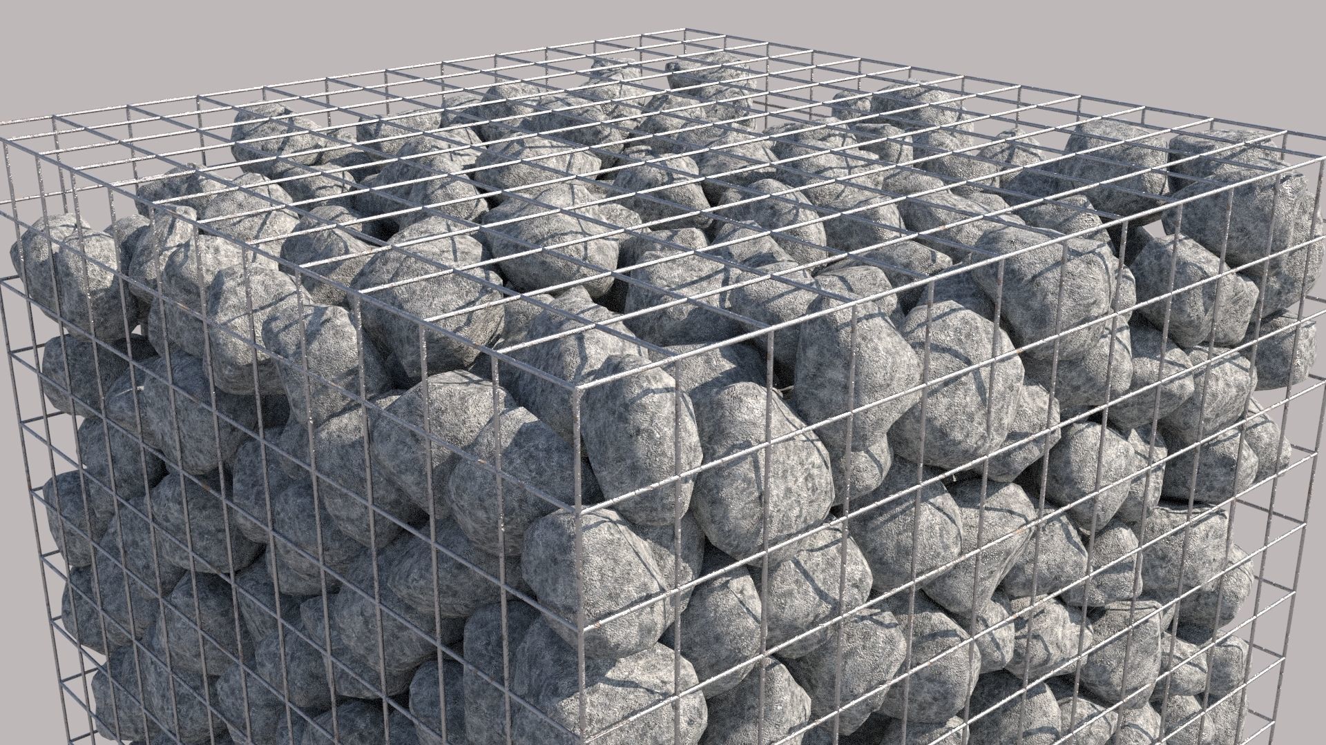 Gabion Cube 3D model_6
