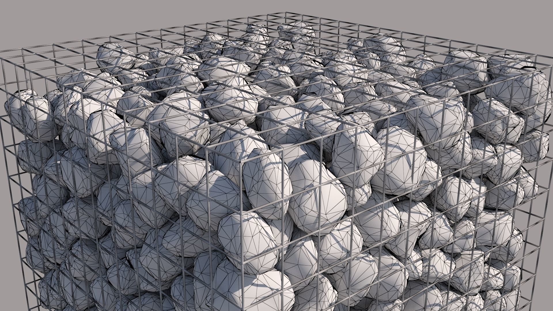 Gabion Cube 3D model_14