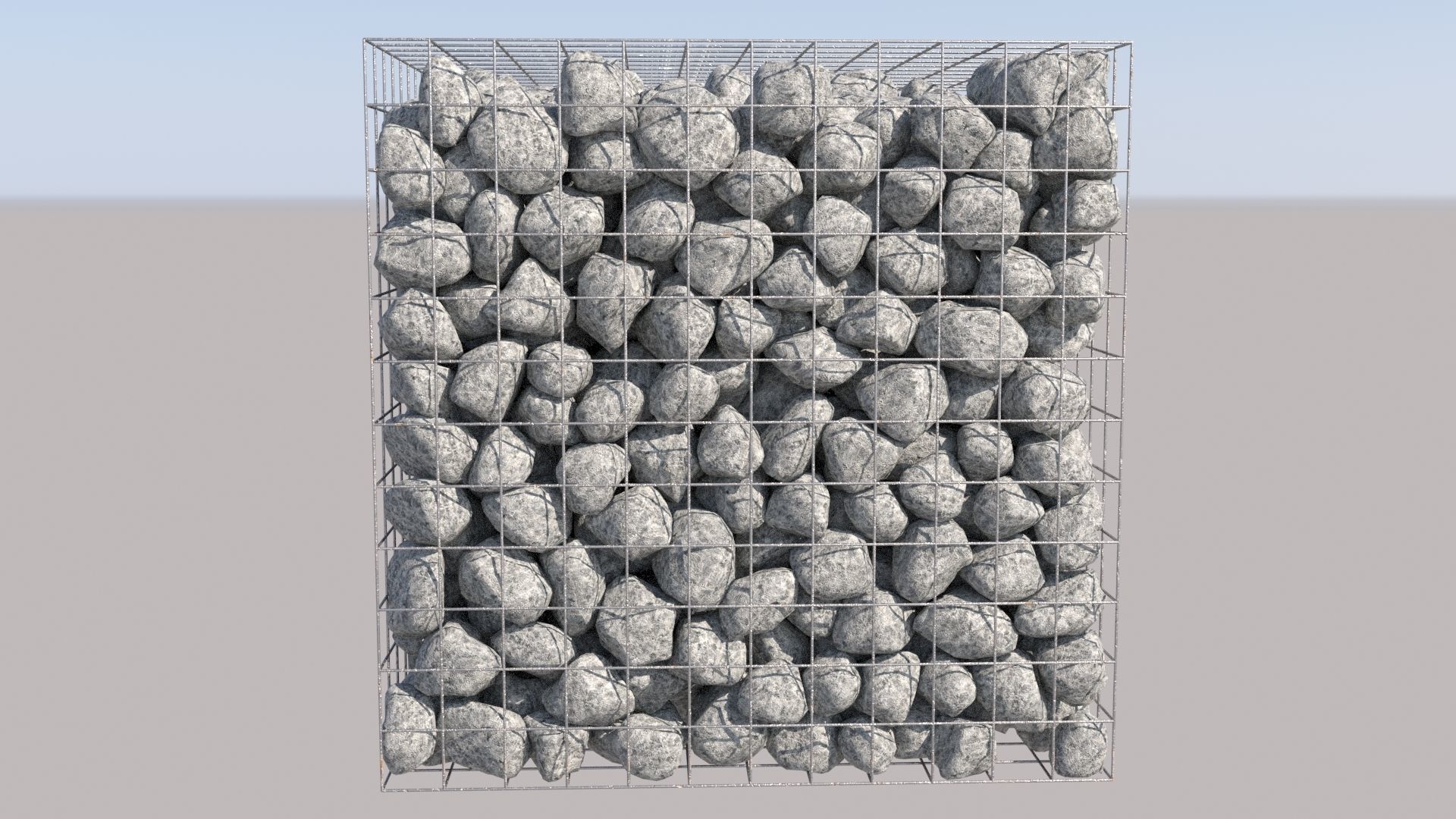 Gabion Cube 3D model_1