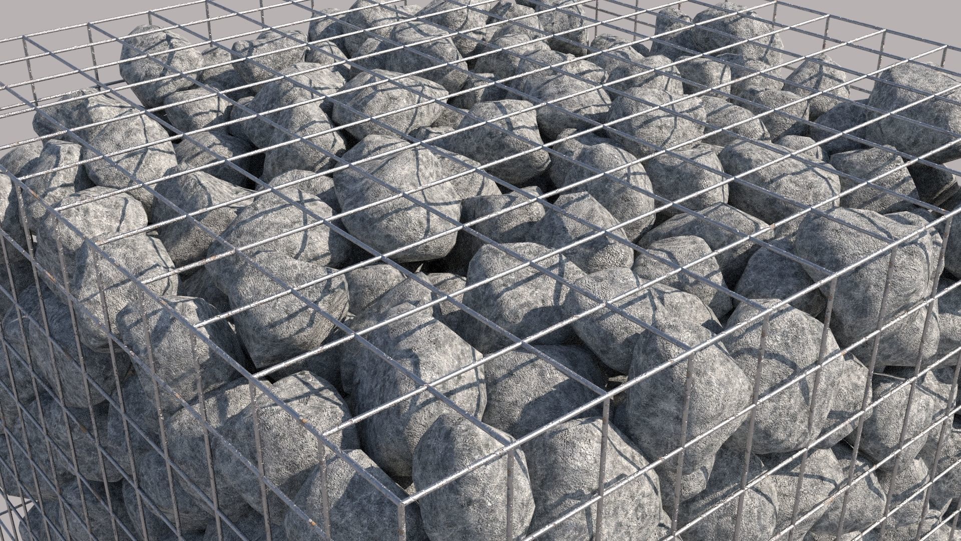 Gabion Cube 3D model_7