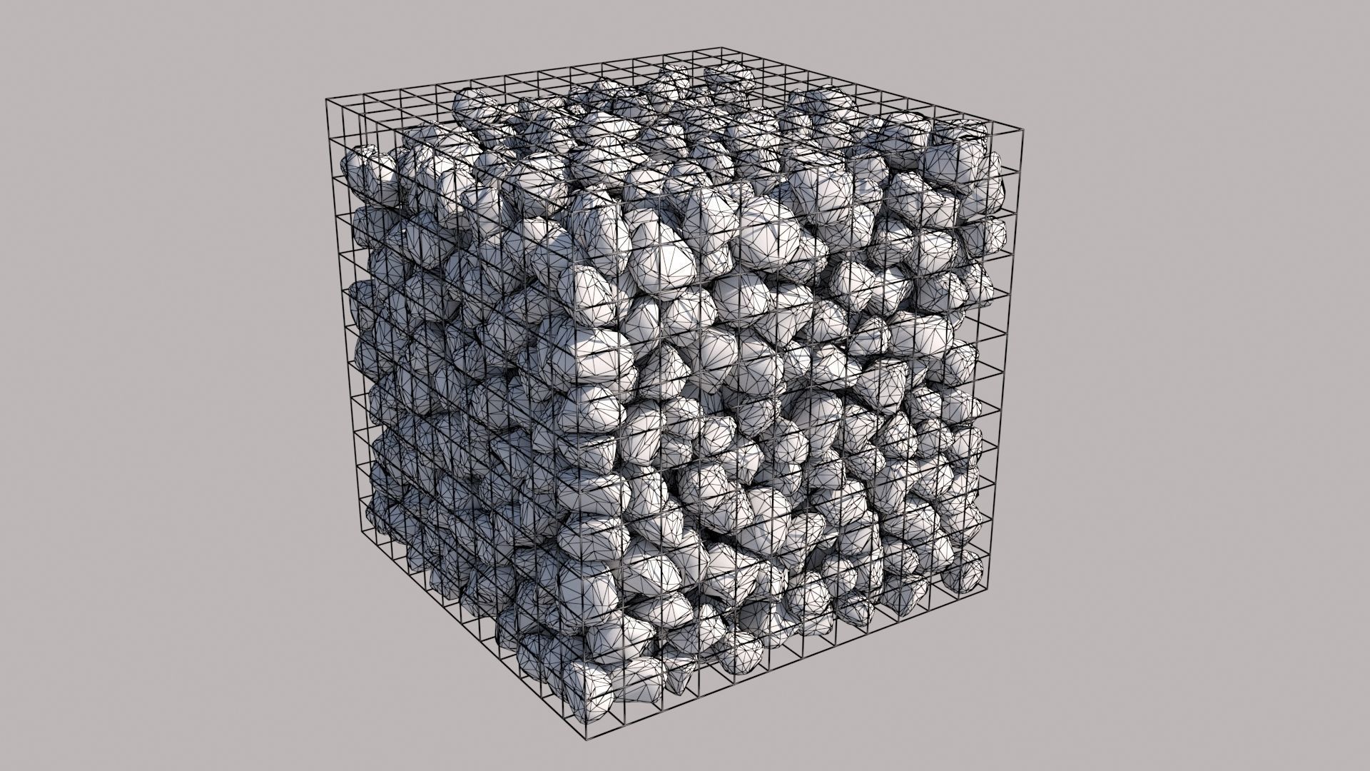 Gabion Cube 3D model_8