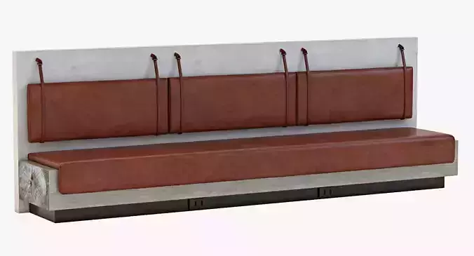 Leather Bar Bench