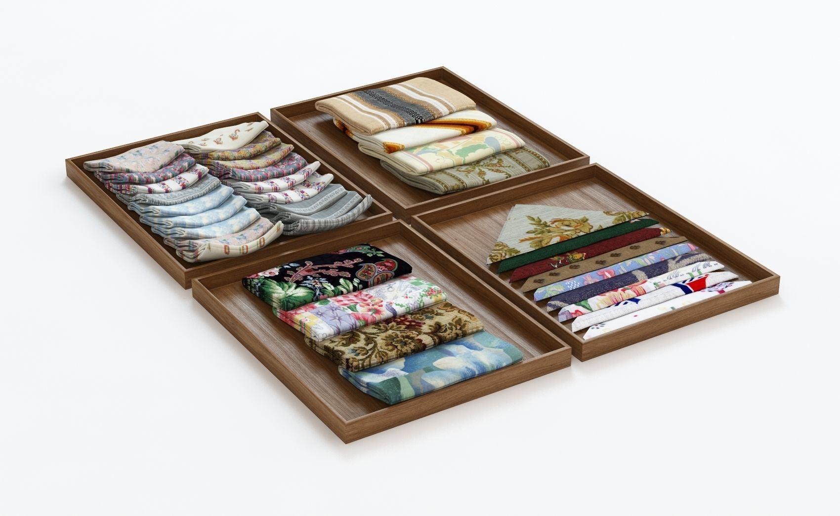 Laid Cloth Showcase 3D model_4