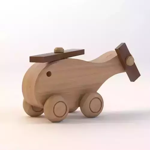 Kids Wooden Copter Toy