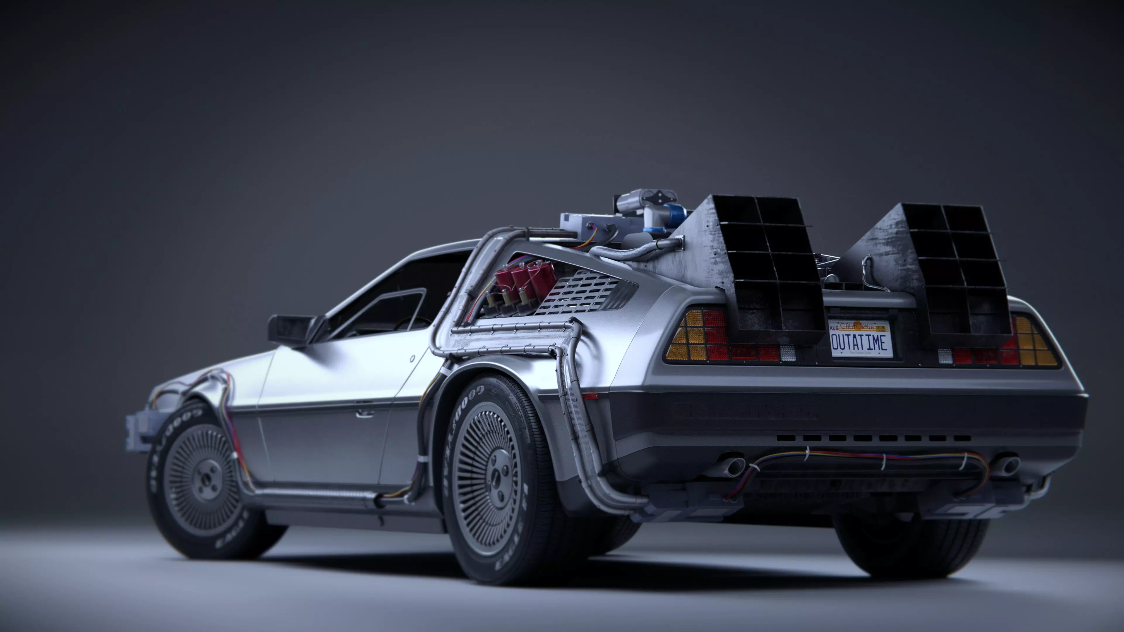Back to the Future Delorean 3D model_0