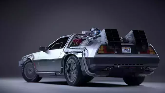 Back to the Future Delorean 3D model