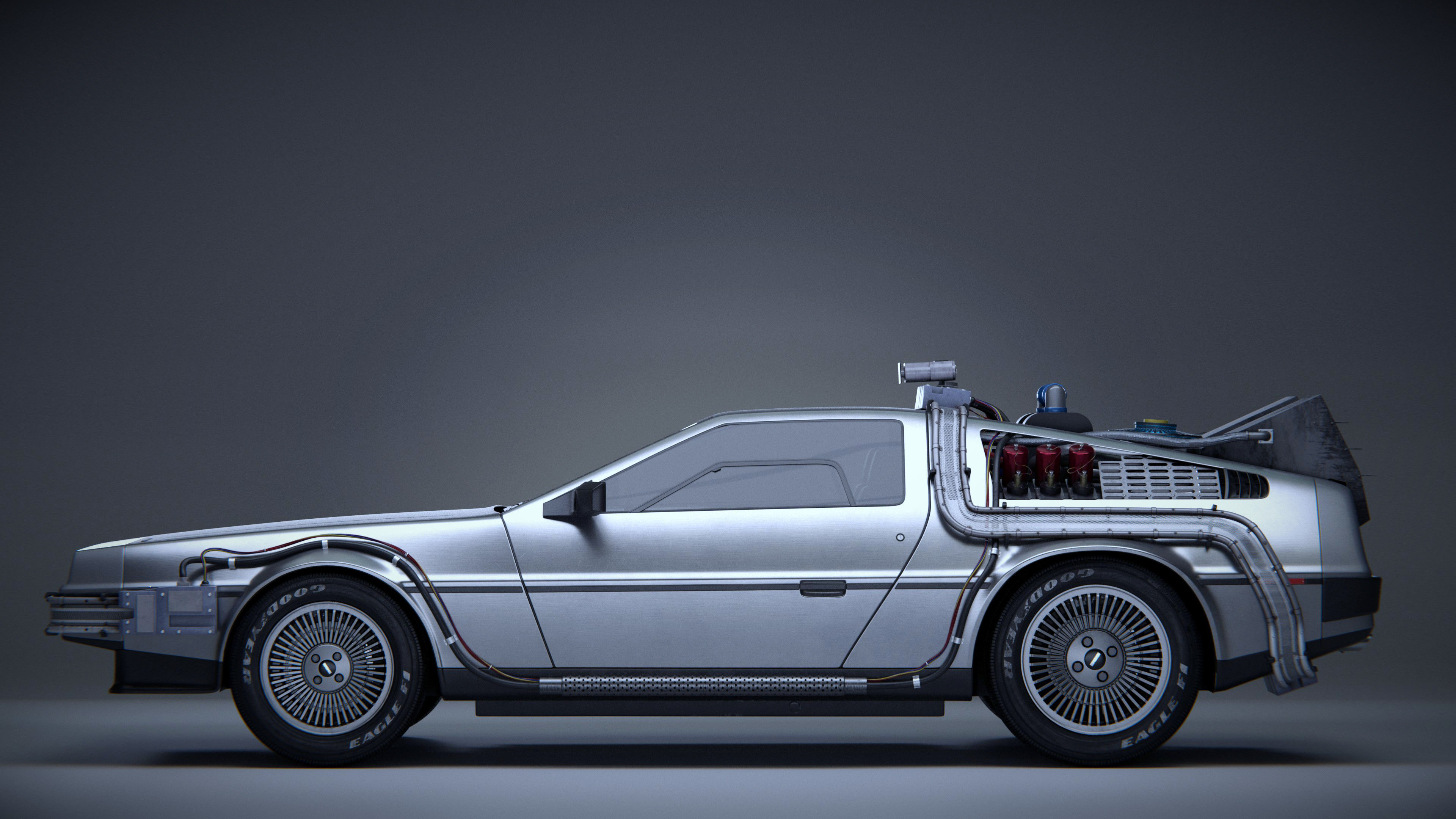 Back to the Future Delorean 3D model_3