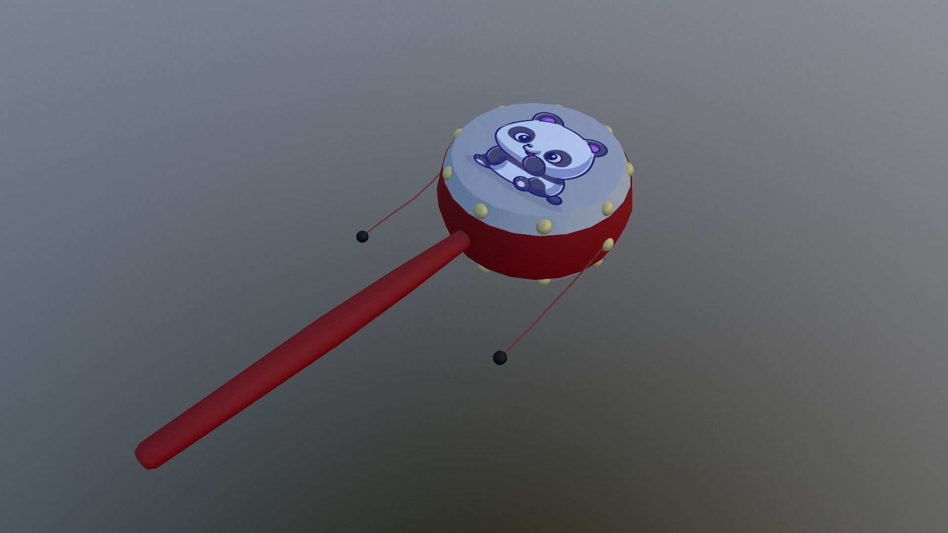 Chinese Rattle Low-poly 3D model_20