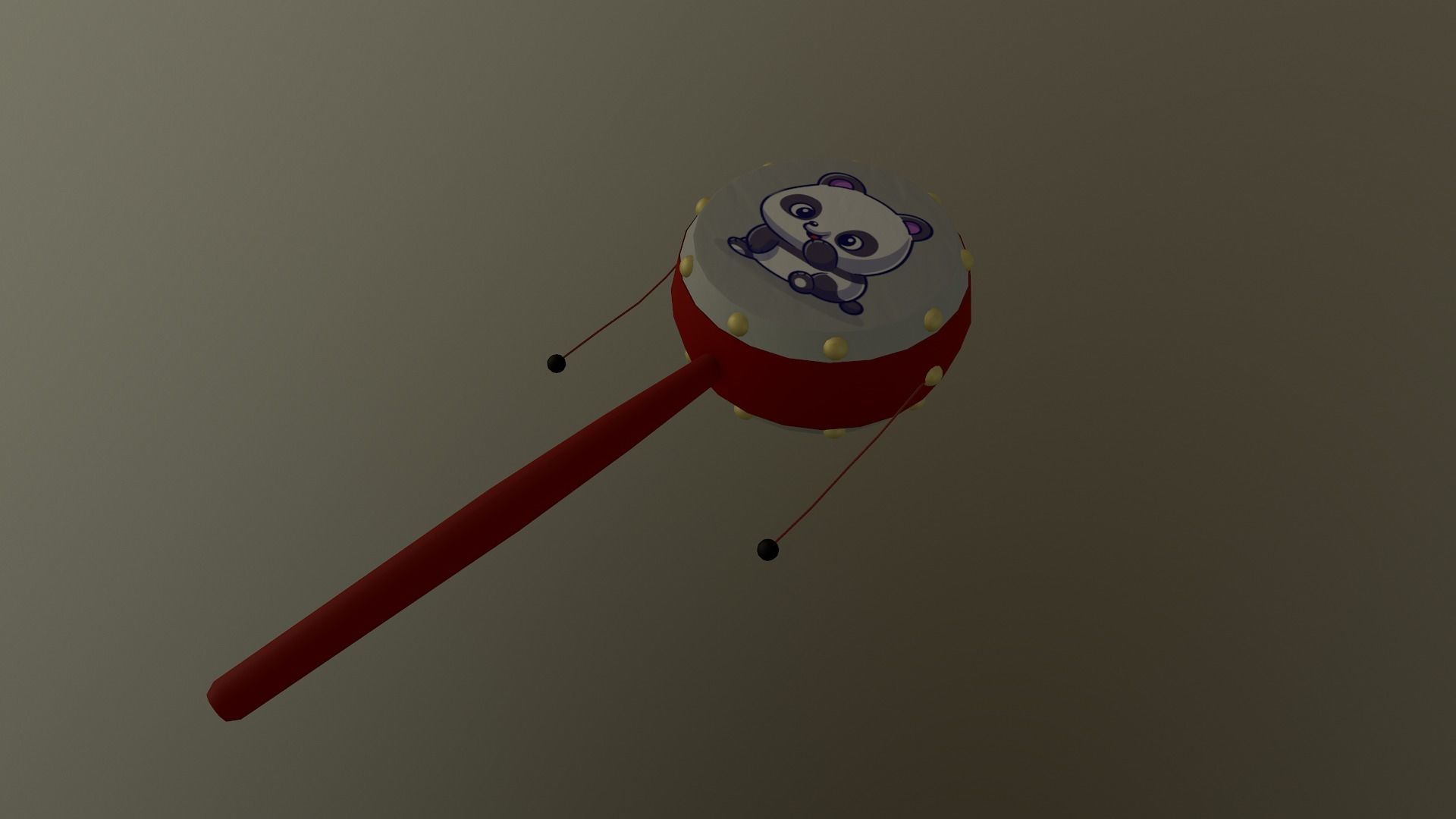 Chinese Rattle Low-poly 3D model_23