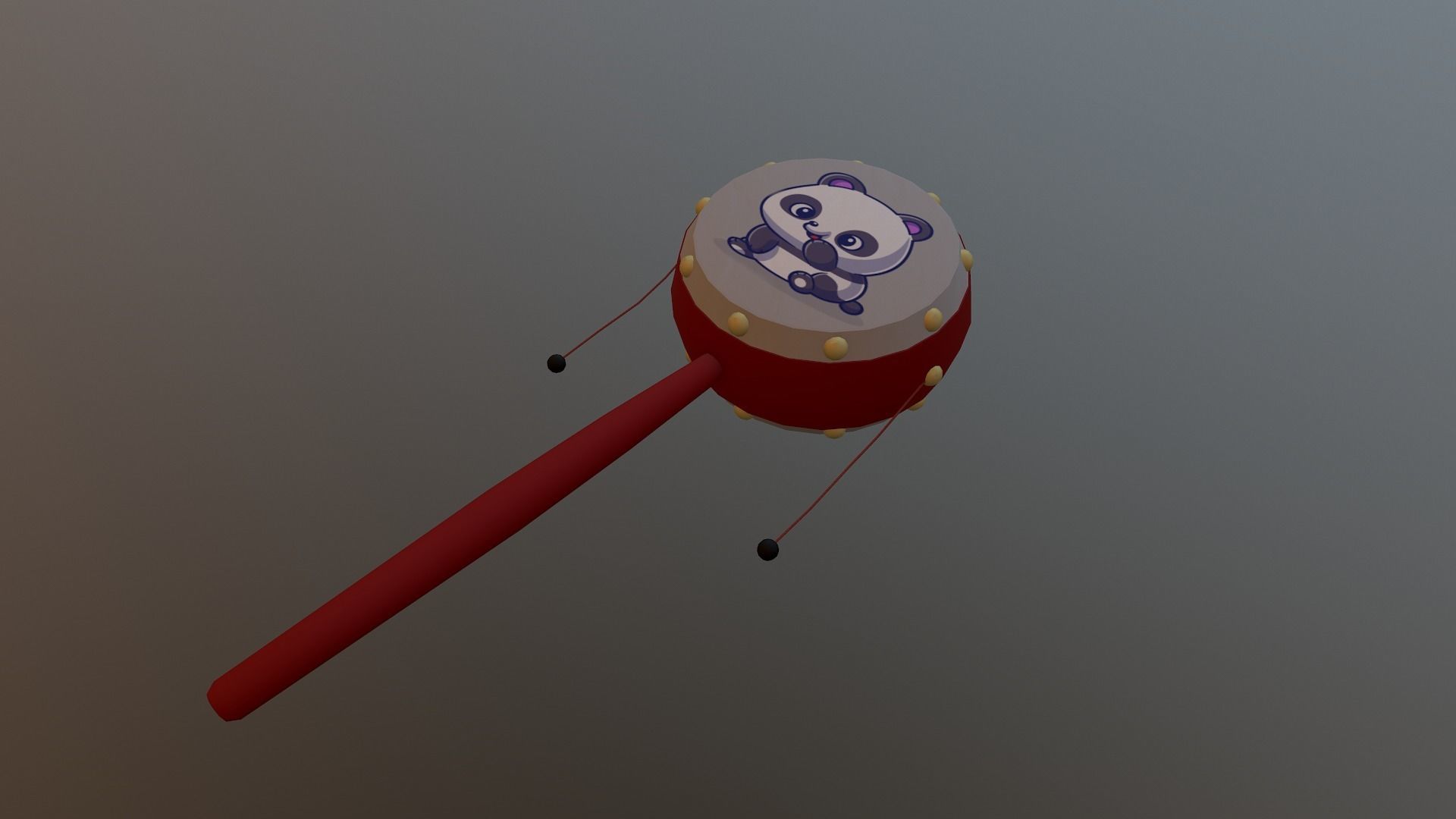 Chinese Rattle Low-poly 3D model_25