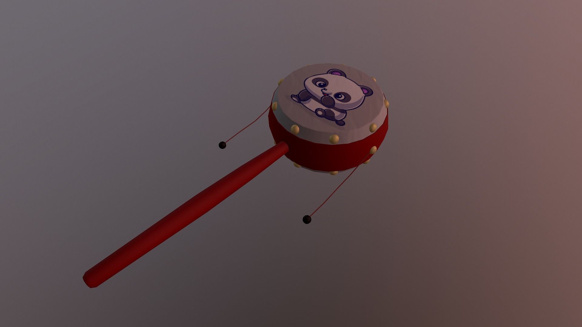 Chinese Rattle Low-poly 3D model_28