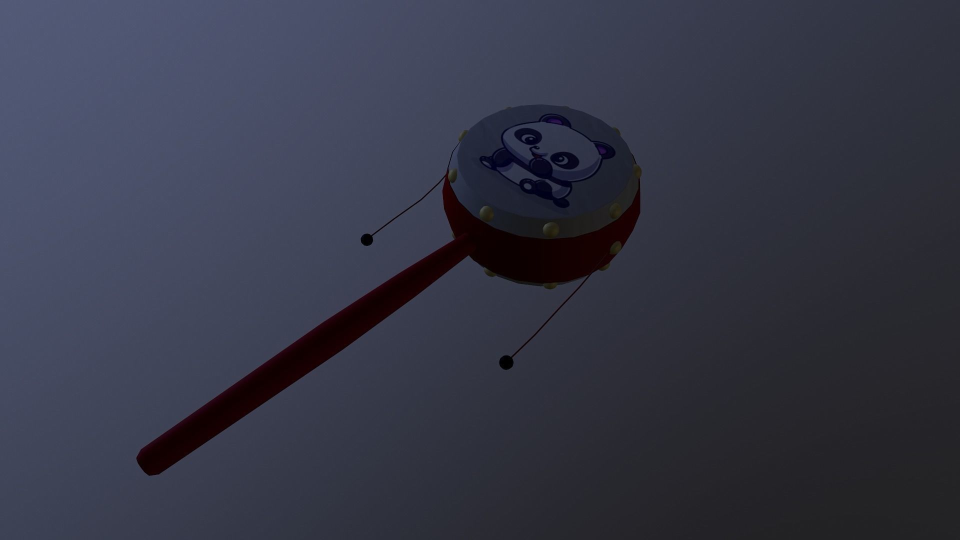 Chinese Rattle Low-poly 3D model_6