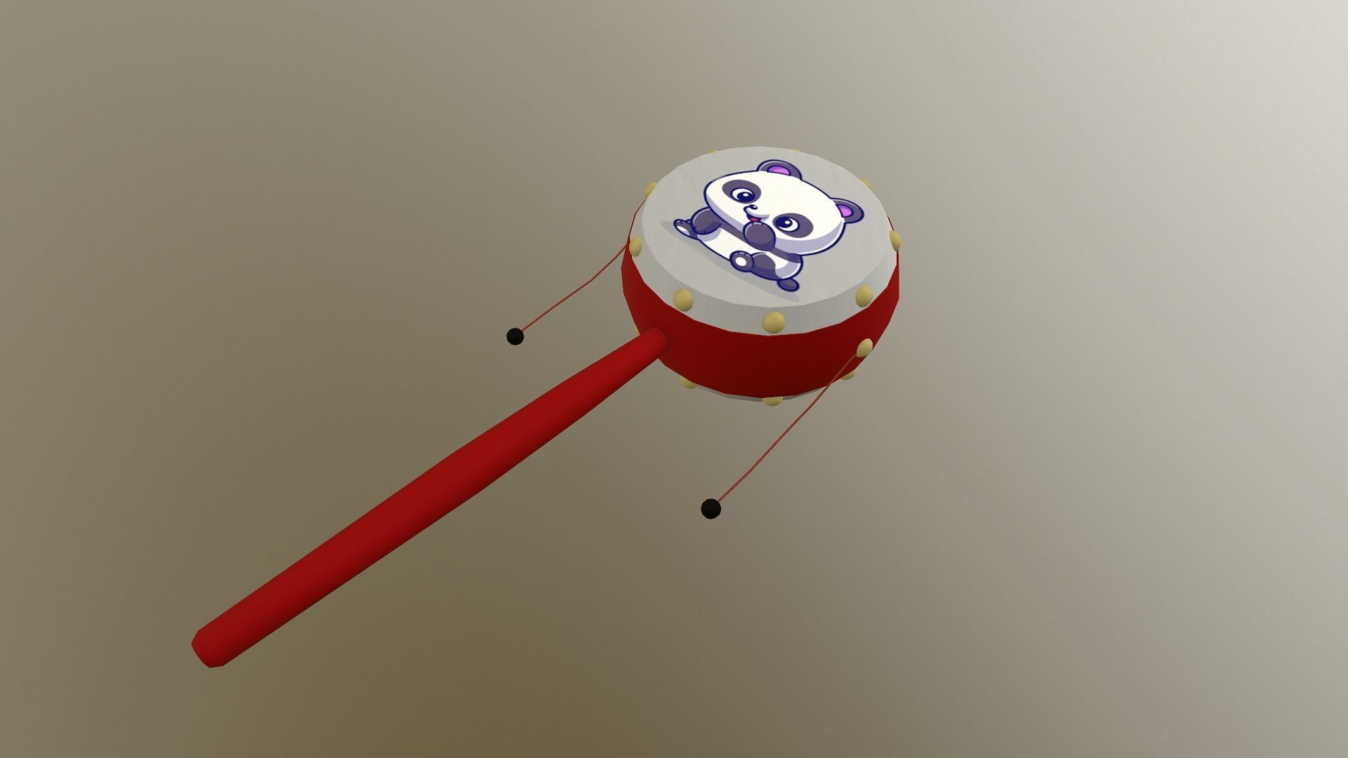 Chinese Rattle Low-poly 3D model_27