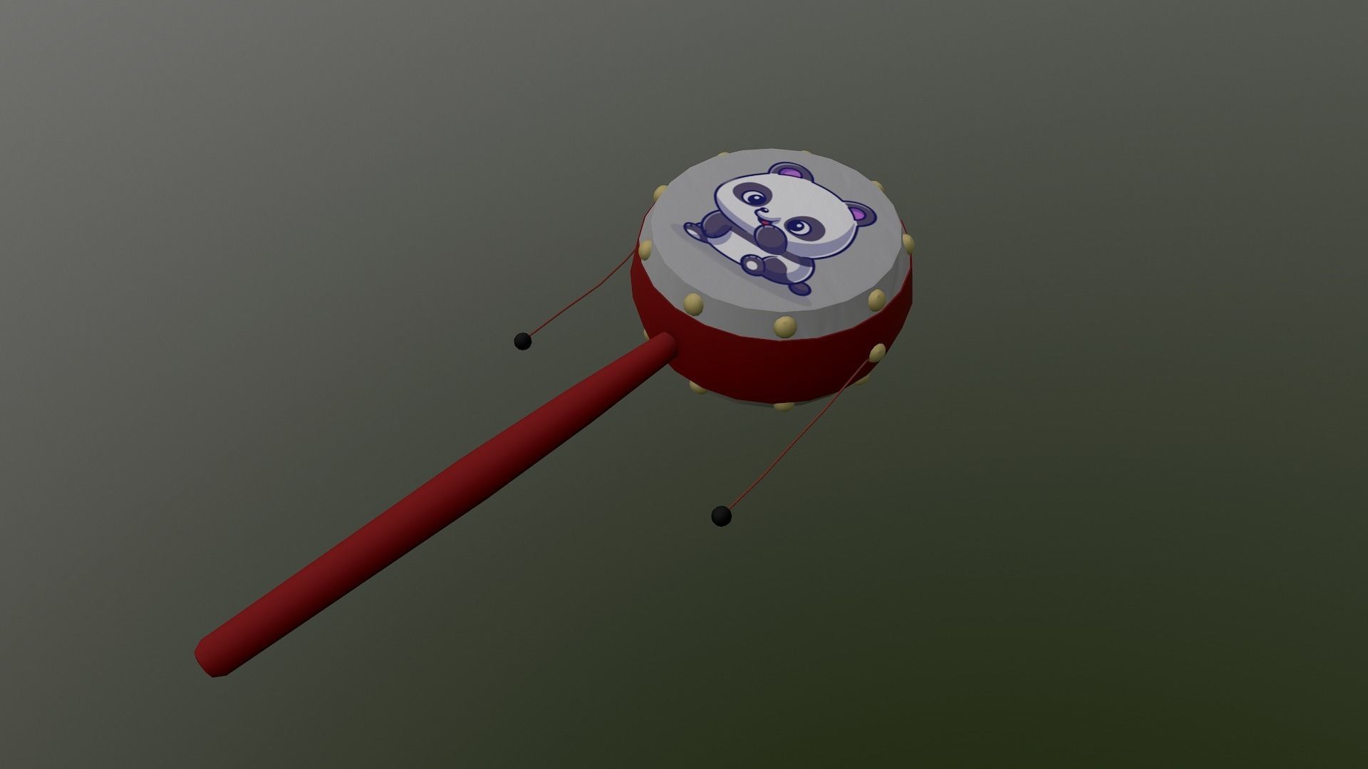 Chinese Rattle Low-poly 3D model_24