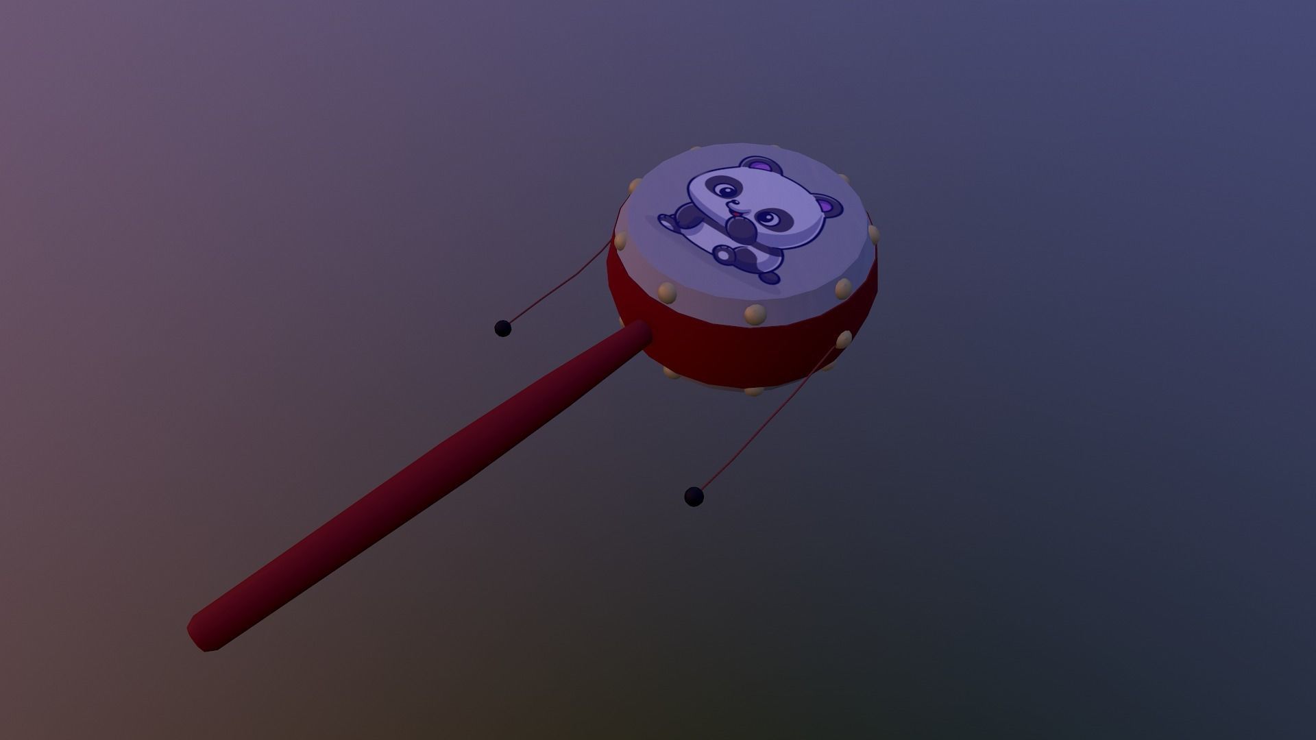 Chinese Rattle Low-poly 3D model_21