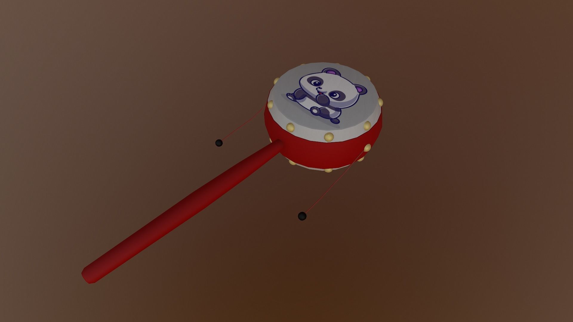 Chinese Rattle Low-poly 3D model_22