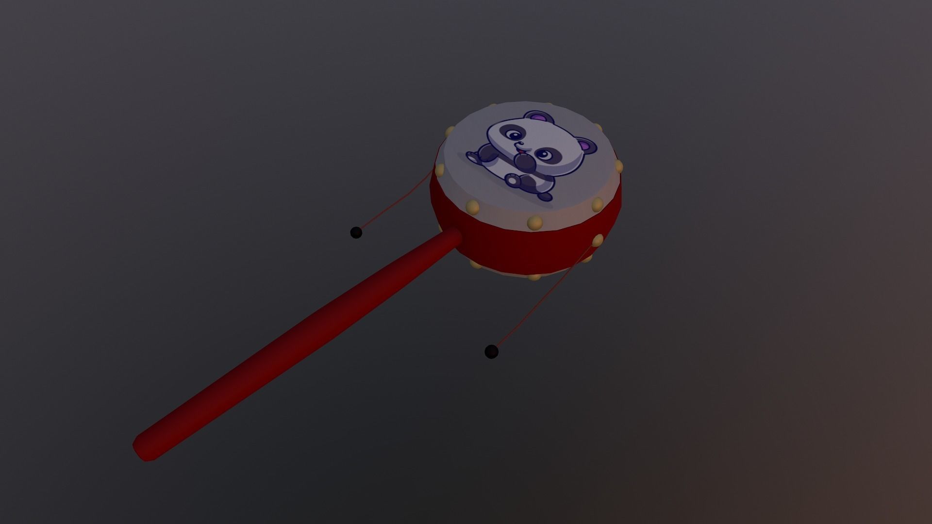 Chinese Rattle Low-poly 3D model_18