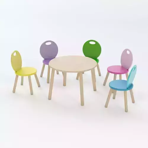 Kid Chair And Table Set